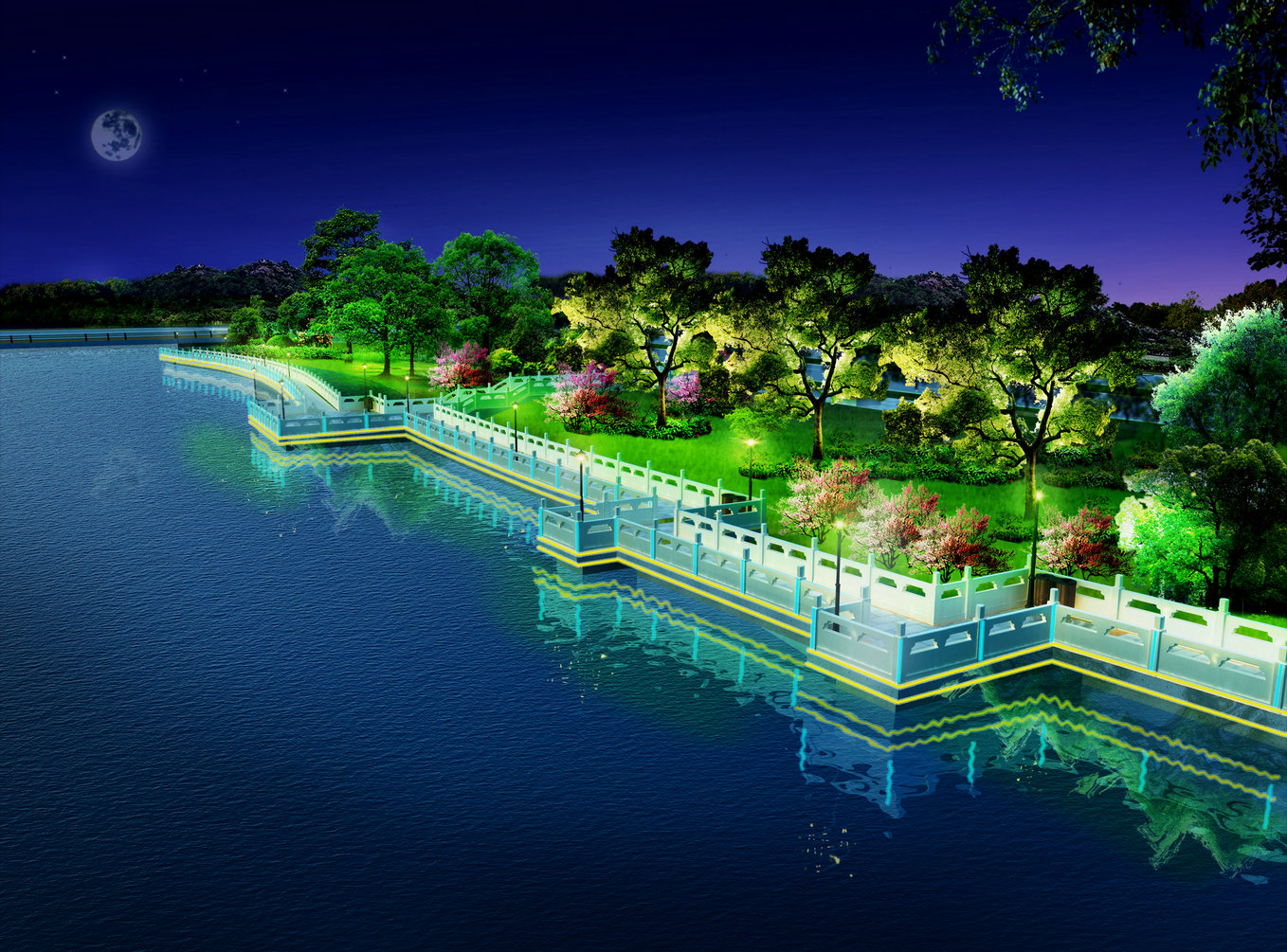 唐山海港经济开发区湖林新河公园提升改造项目